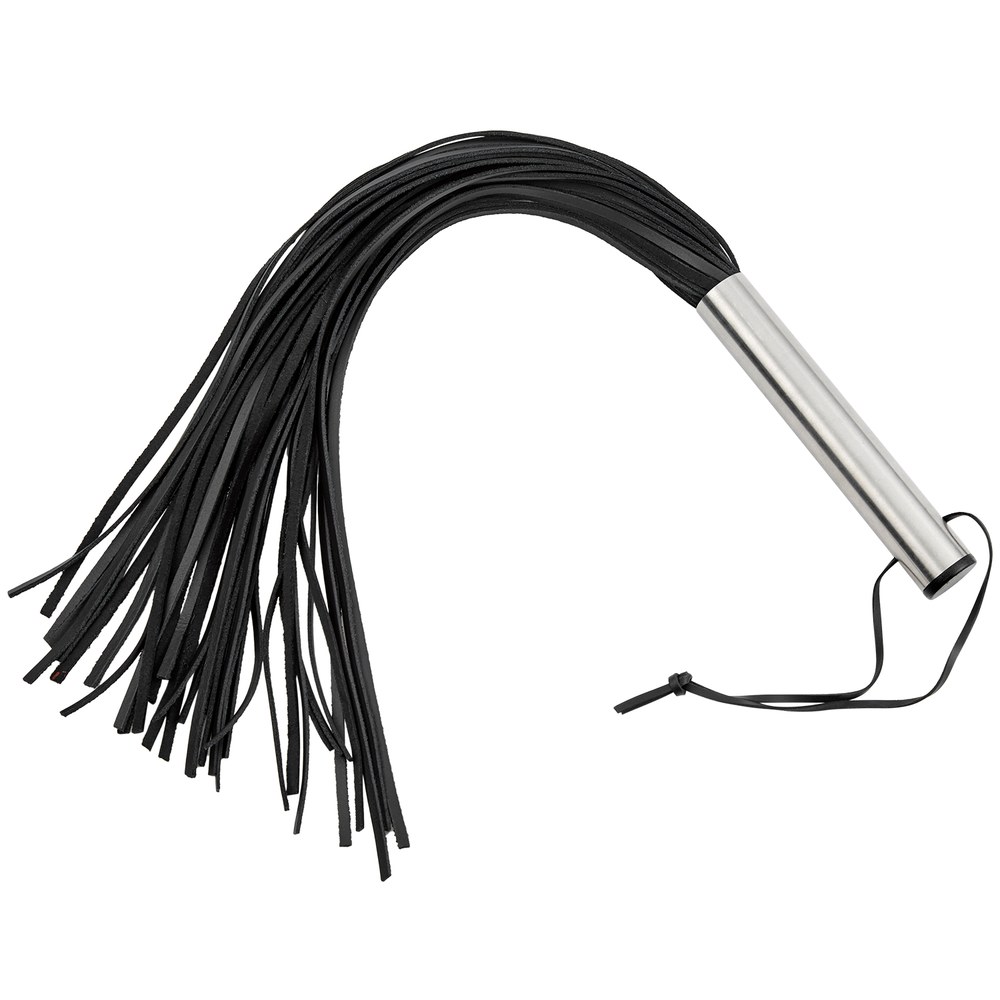 Black leather BDSM flogger, 1969 selection