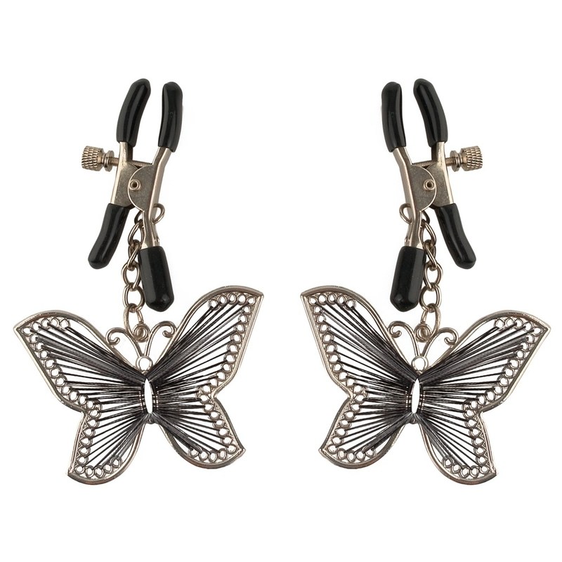 1969 nipple clamps Silver butterfly nipple clamps, adjustable, 1969 selection