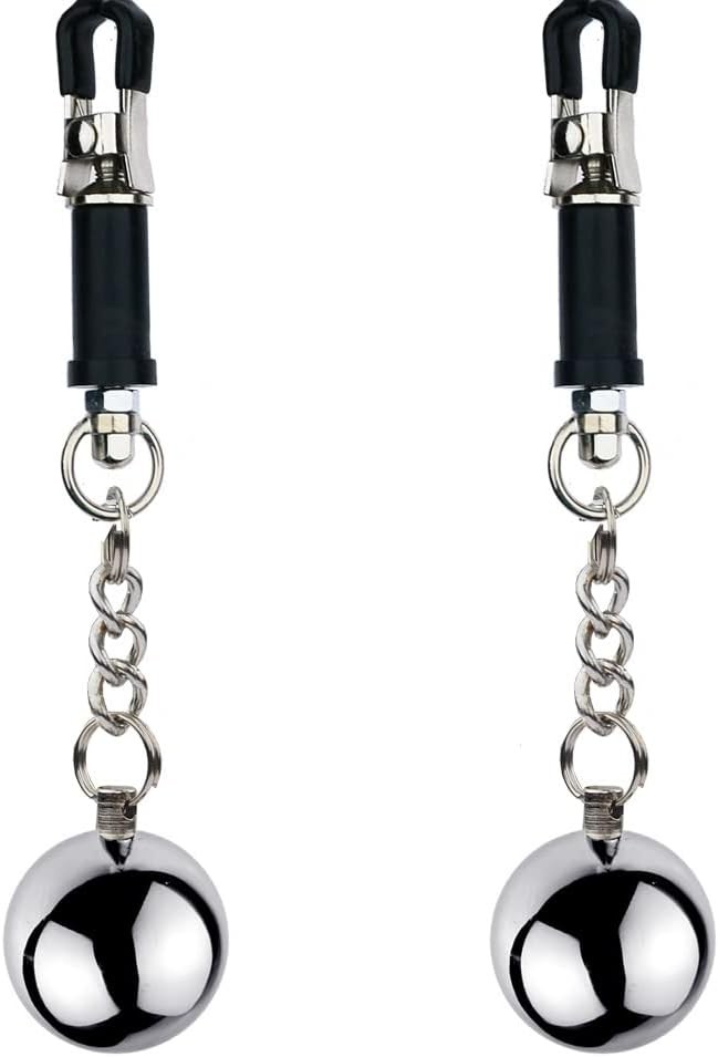 Dorcel nipple clamps Silver nipple clamps with chain, Dorcel style